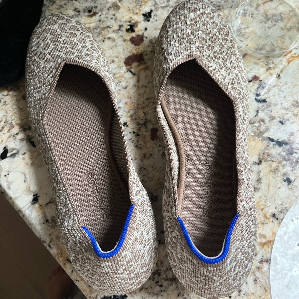 Rothy's cheetah print Flats with Breathable Design
